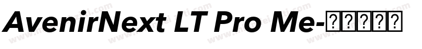 AvenirNext LT Pro Me字体转换